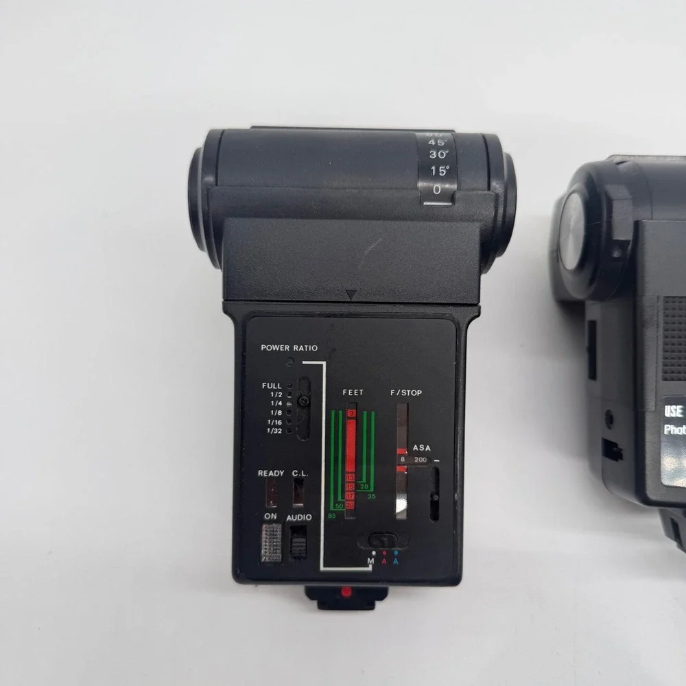 Vintage Camera Flash Lot Soligor Vivitar   Sunpak For Parts or Repair *Untested*